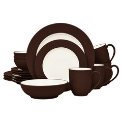 Colorwave 16-Piece Rim Dinnerware Set, Service for 4