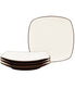  Noritake Colorwave Set of 4 Square Dinner Plates - Chocolate - Bonton