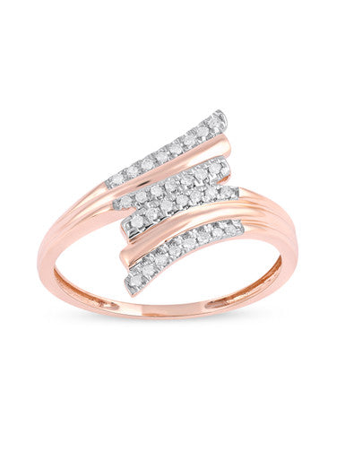  May & June 1/10ct TDW Diamond Fashion Ring - Pink - Bonton