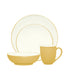  Noritake Colorwave 4 Piece Coupe Place Setting - Mustard - Bonton