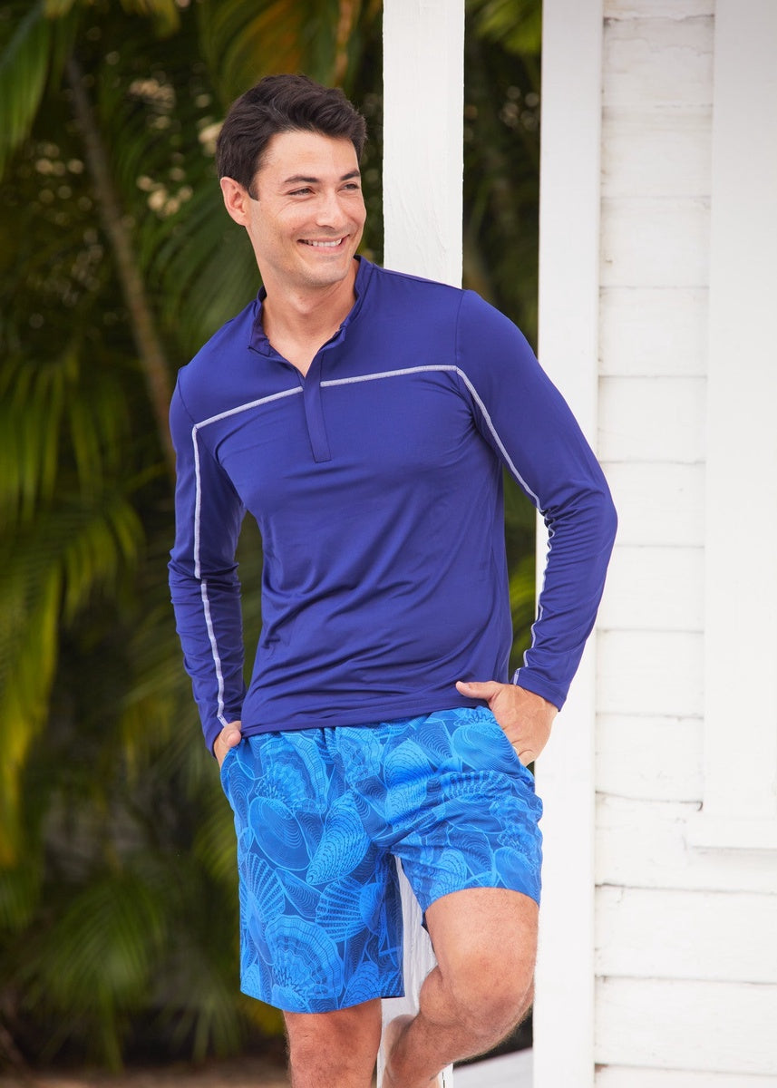  Cabana Life Men's San Sebastian Shell Swim Trunk - XL - Bonton
