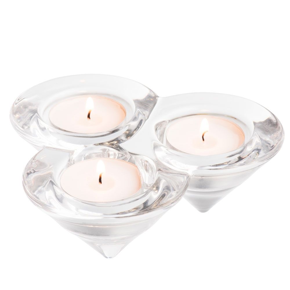  Galway Crystal Trio Votive Candleholder - Transparent - Bonton