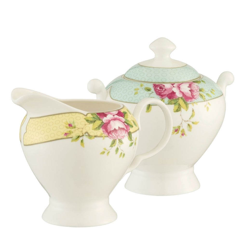  Aynsley China Archive Rose Sugar & Cream - Multi - Bonton