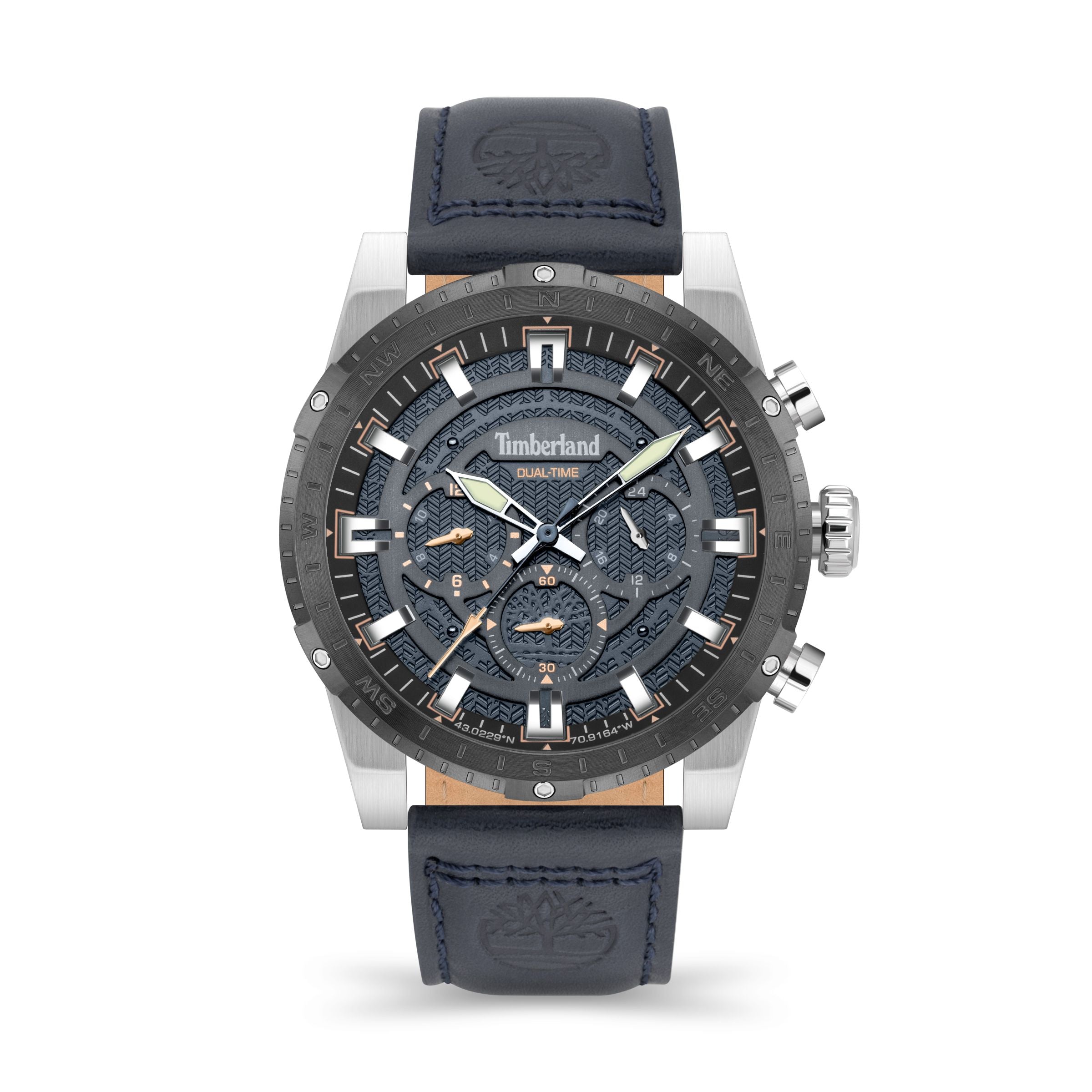  Timberland Fitzwilliam Men's Watch - Silver / Blue Dark - Bonton