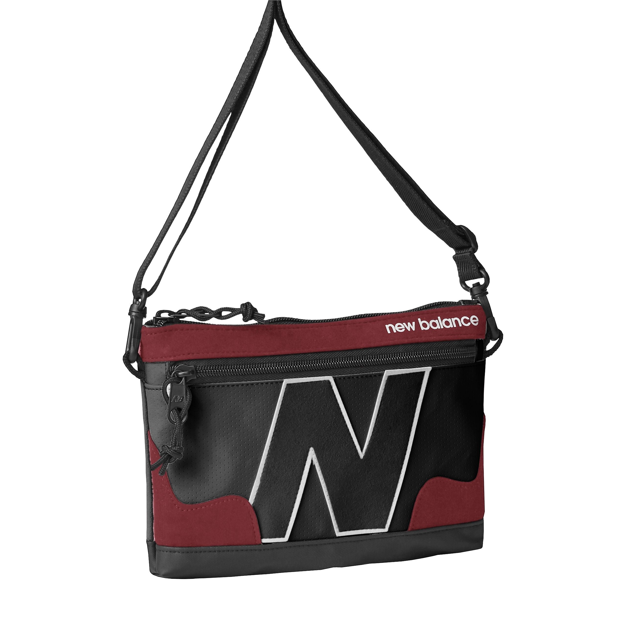  New Balance New Balance Legacy Shoulder Bag - Black / Red - Bonton