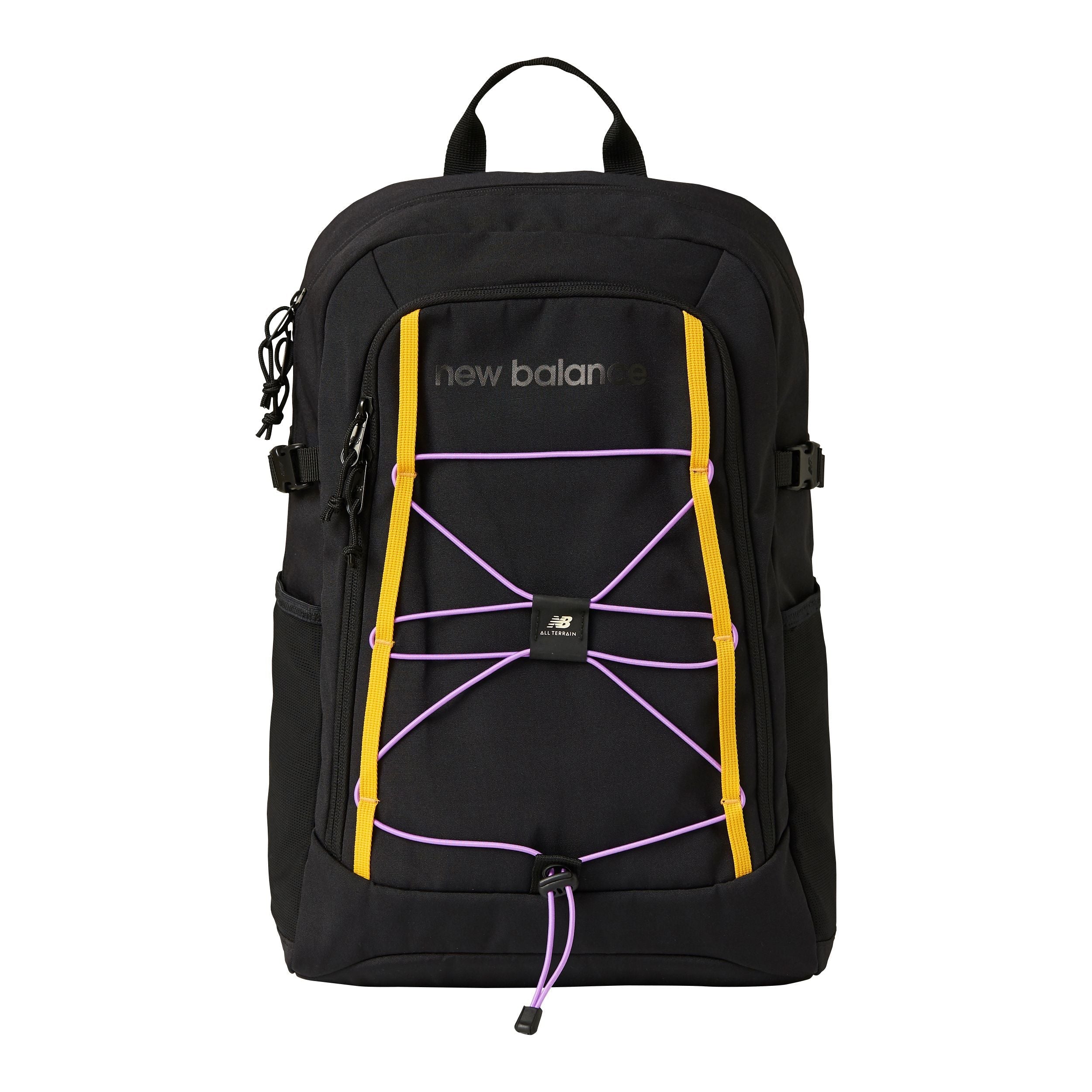  New Balance Terrian Bungee Backpack by New Balance - Black/Yellow - Bonton