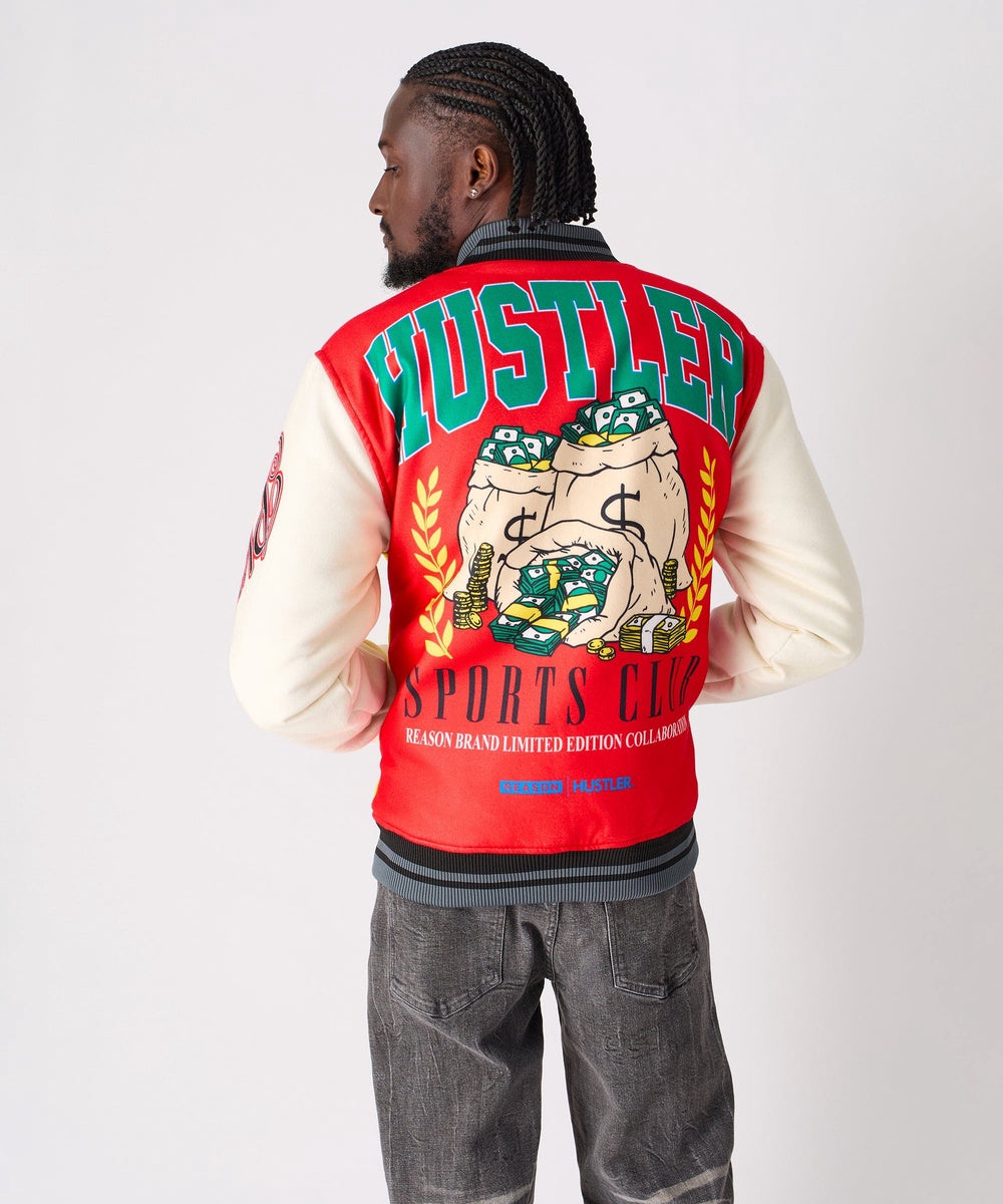  Reason Clothing Hustler Varsity Jacket - MULTI - Bonton