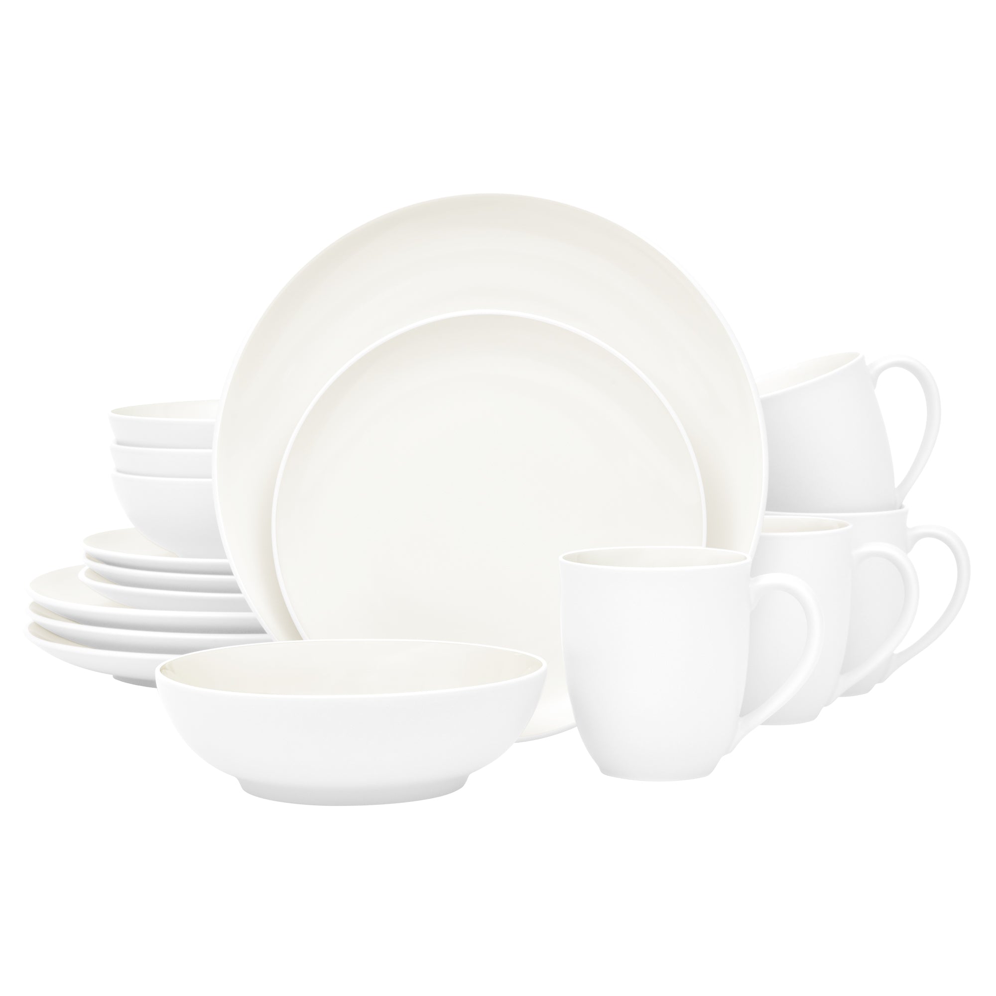 Colorwave 16-Piece Coupe Dinnerware Set, Service for 4 – BONTON