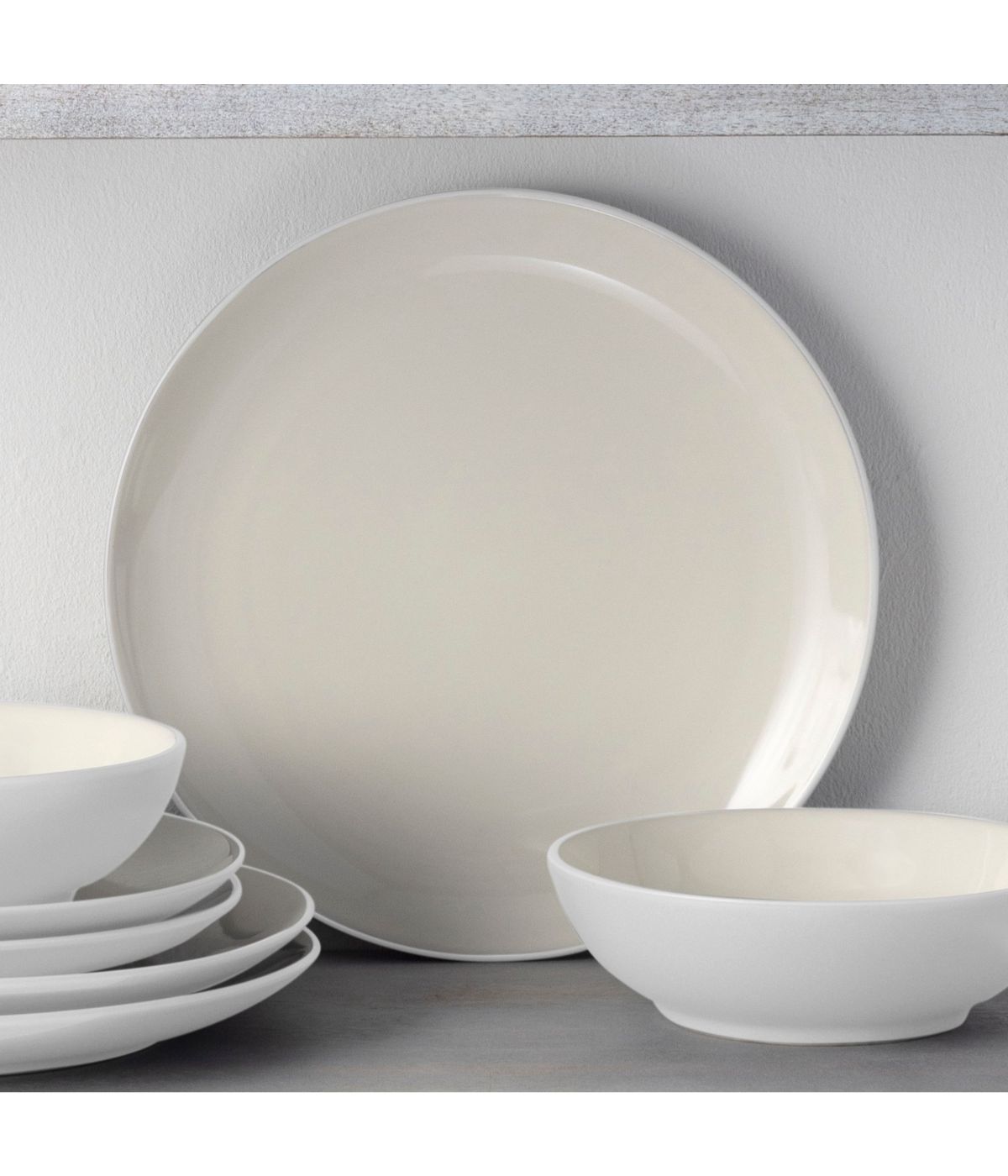  Noritake Colorwave Set of 4 Coupe Dinner Plates - White - Bonton