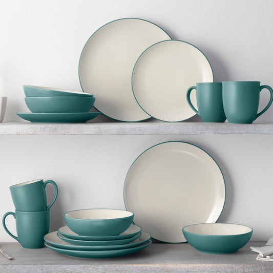 Colorwave 16-Piece Coupe Dinnerware Set, Service for 4