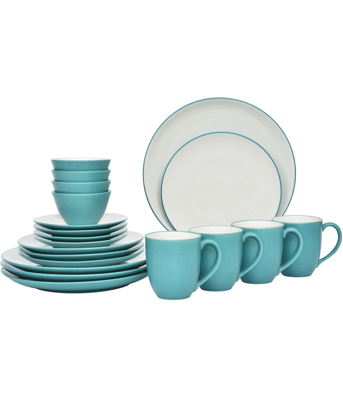  Noritake Colorwave 20 Piece Dinnerware Set - Turquoise - Bonton