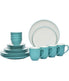  Noritake Colorwave 20 Piece Dinnerware Set - Turquoise - Bonton