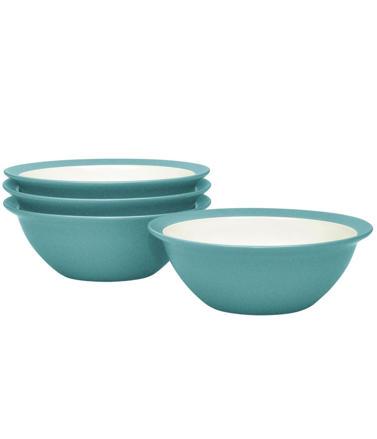  Noritake Colorwave Curve Set of 4 Soup/Cereal Bowls - Turquoise - Bonton