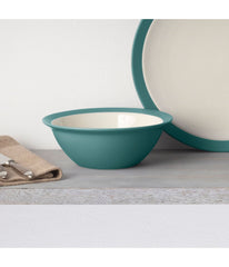 Colorwave Curve Set of 4 Soup/Cereal Bowls Turquoise