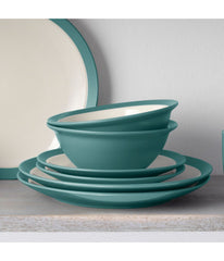 Colorwave Curve Set of 4 Soup/Cereal Bowls Turquoise