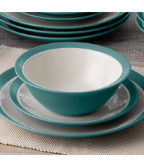 Colorwave Curve Set of 4 Soup/Cereal Bowls Turquoise