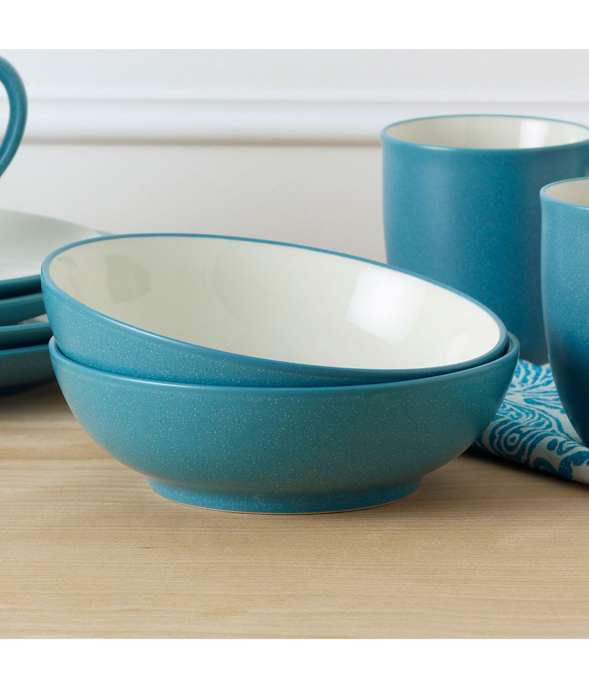  Noritake Colorwave Set of 4 Soup/Cereal Bowls - Turquoise - Bonton