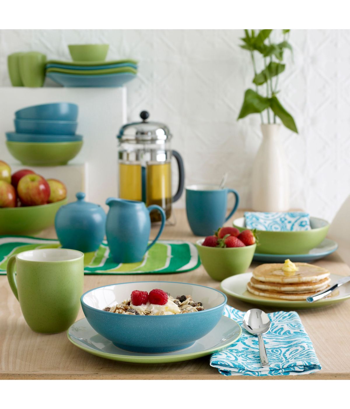  Noritake Colorwave Set of 4 Soup/Cereal Bowls - Turquoise - Bonton