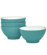  Noritake Colorwave Set of 4 Rice Bowls - Turquoise - Bonton