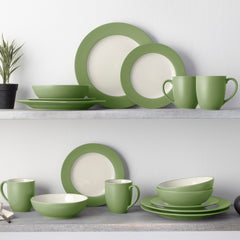 Colorwave 16-Piece Rim Dinnerware Set, Service for 4