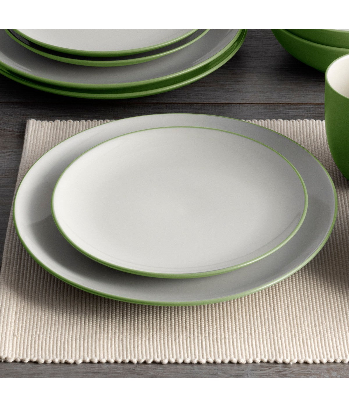  Noritake Colorwave Set of 4 Coupe Dinner Plates - Apple - Bonton