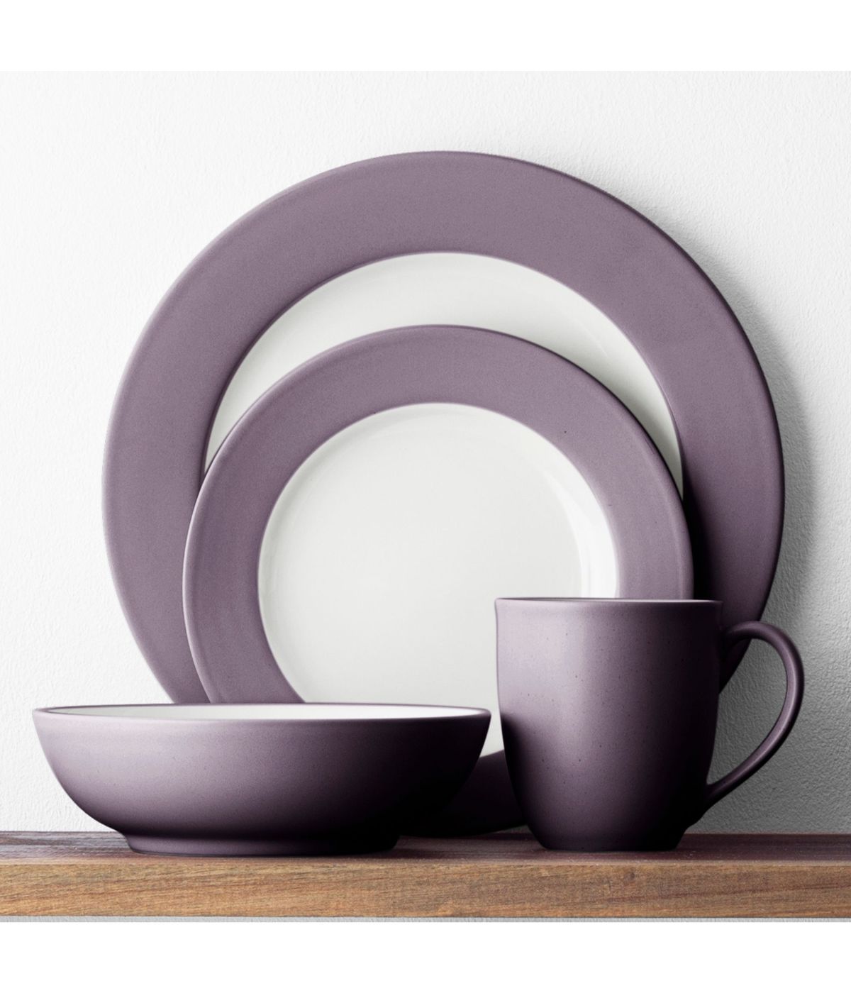  Noritake Colorwave 4 Piece Rim Place Setting - Plum - Bonton