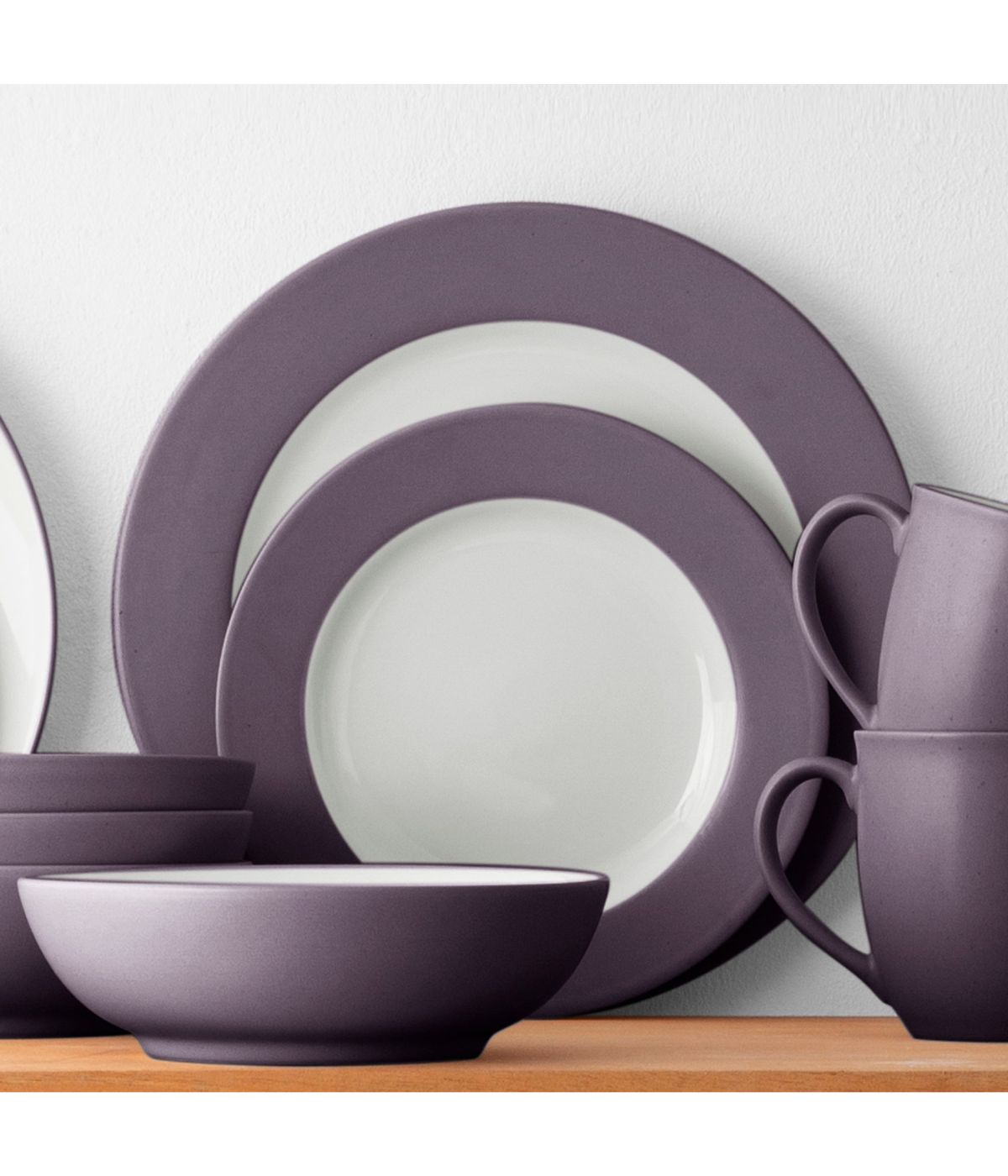  Noritake Colorwave 4 Piece Rim Place Setting - Plum - Bonton