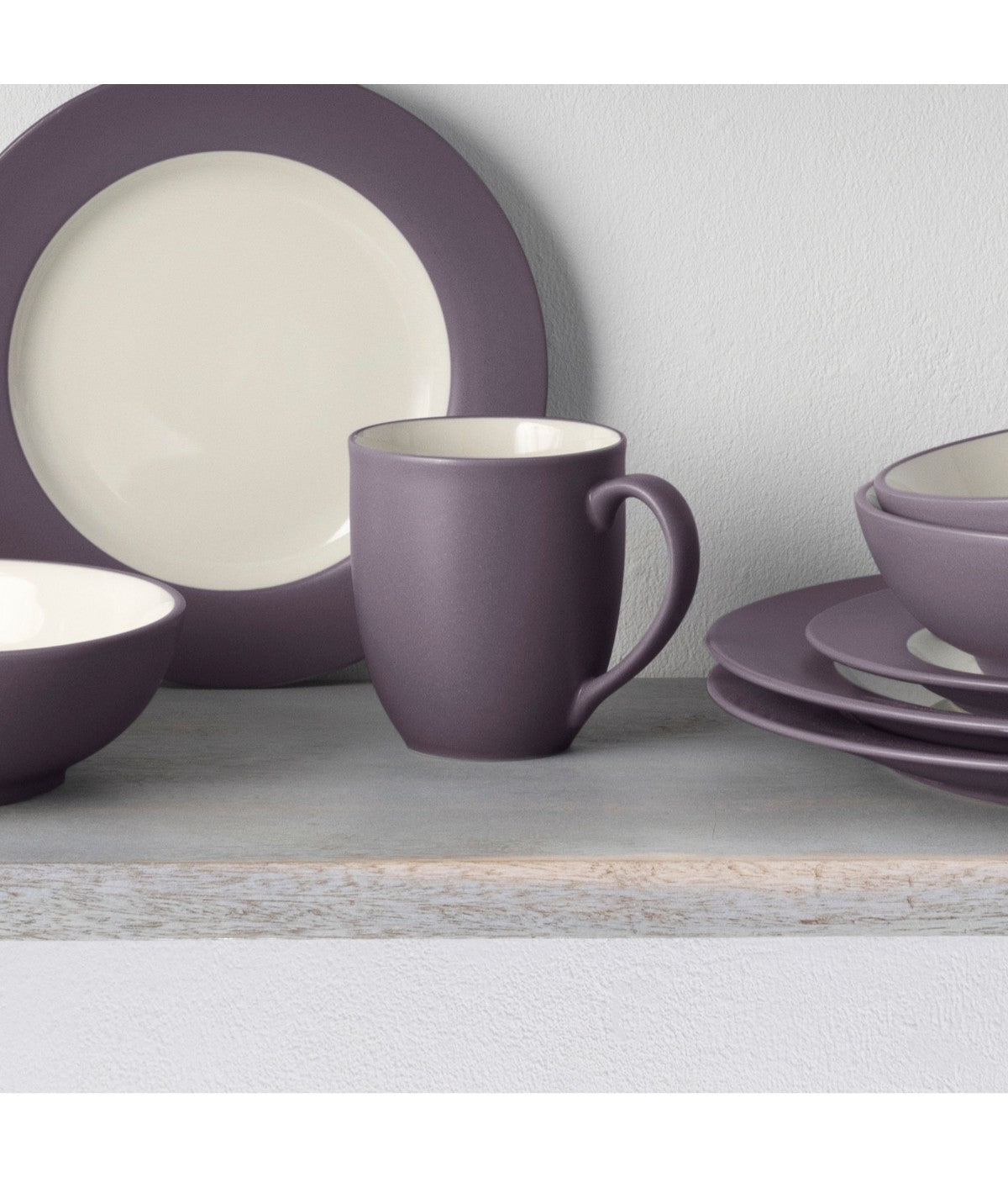  Noritake Colorwave 4 Piece Rim Place Setting - Plum - Bonton