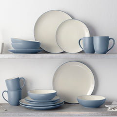 Colorwave 16-Piece Coupe Dinnerware Set, Service for 4