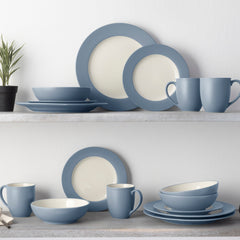 Colorwave 16-Piece Rim Dinnerware Set, Service for 4