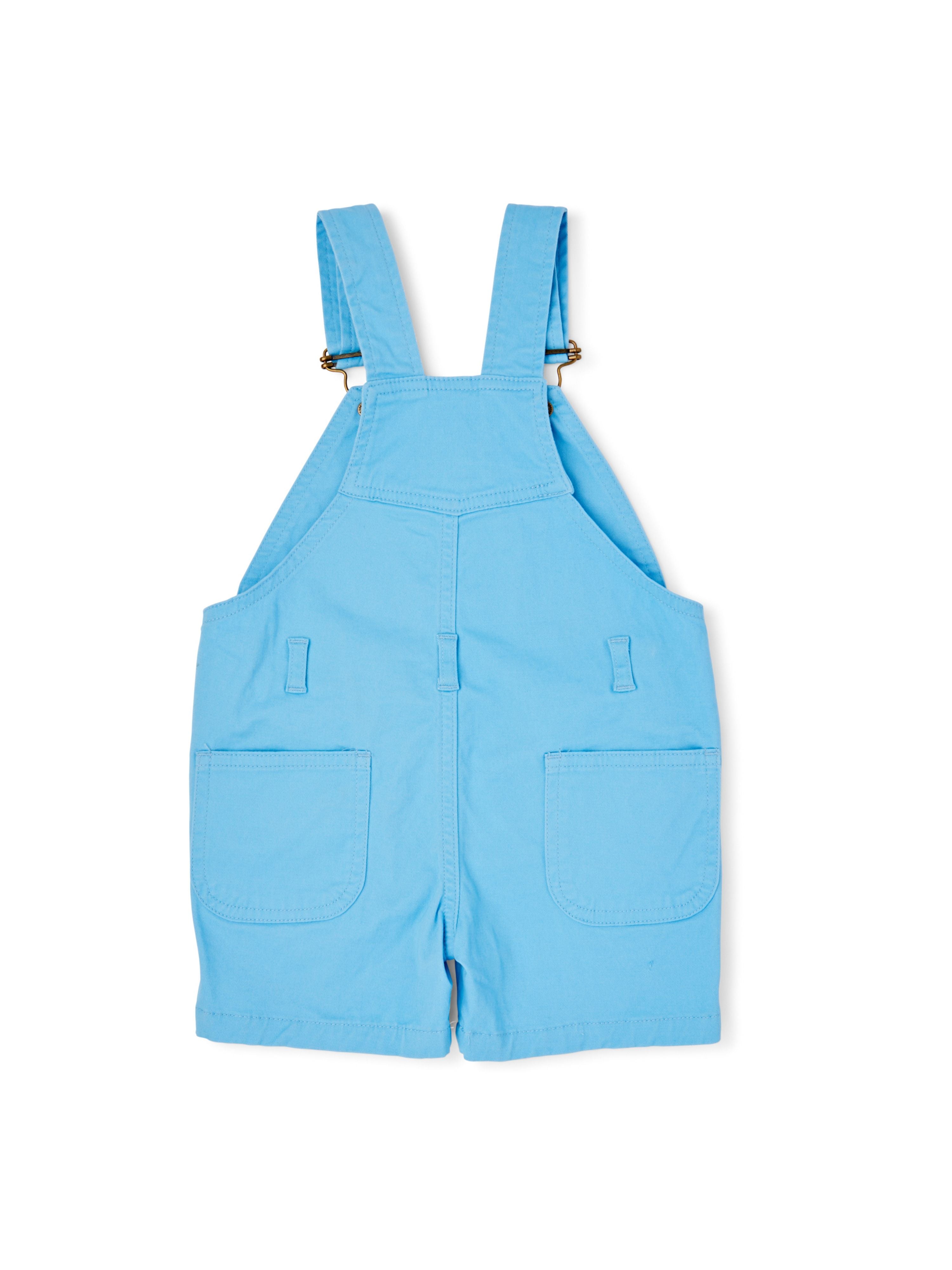  Dotty Dungarees Classic Summer Denim Overall Shorts - Green - Bonton