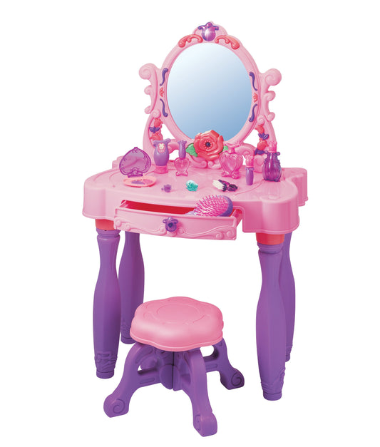 Red Box Pretend Play Kid's Light Up Princess Vanity Table