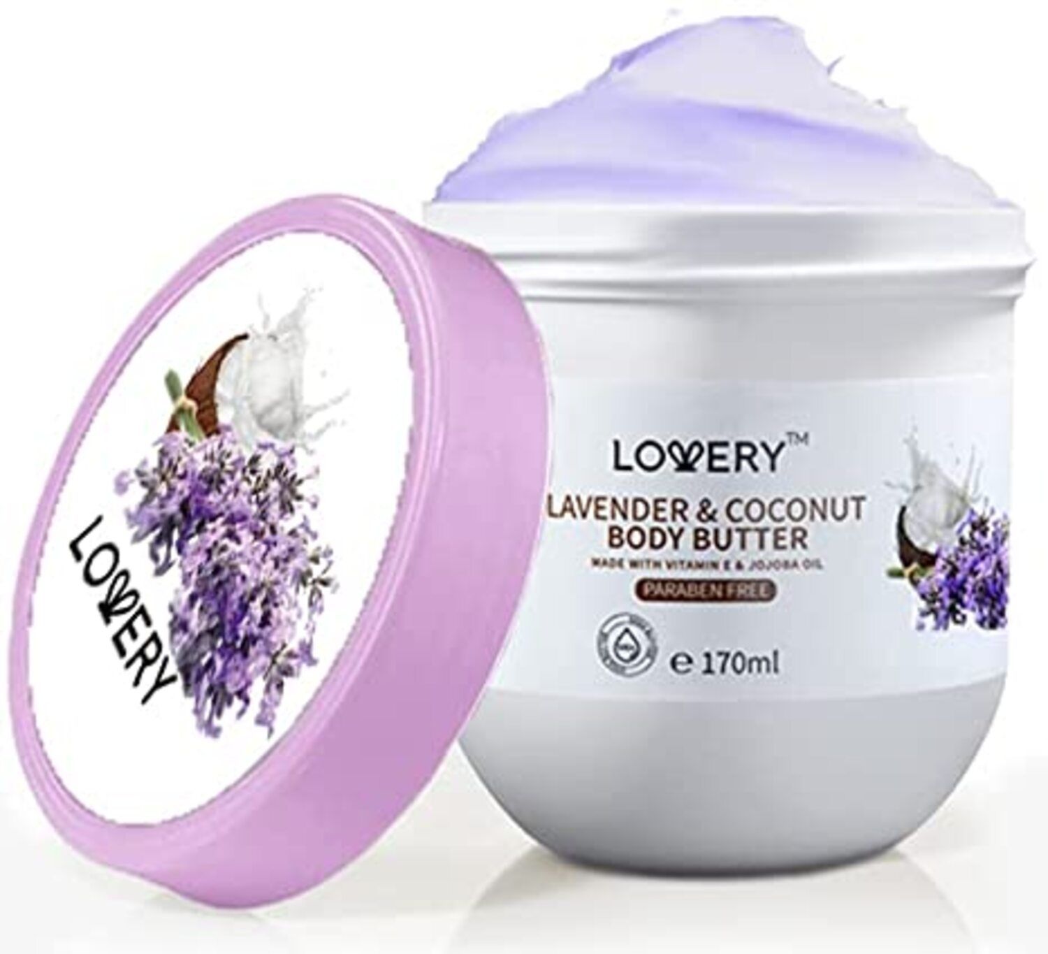  Lovery Lavender and Coconut Body Butter - Lavender - Bonton