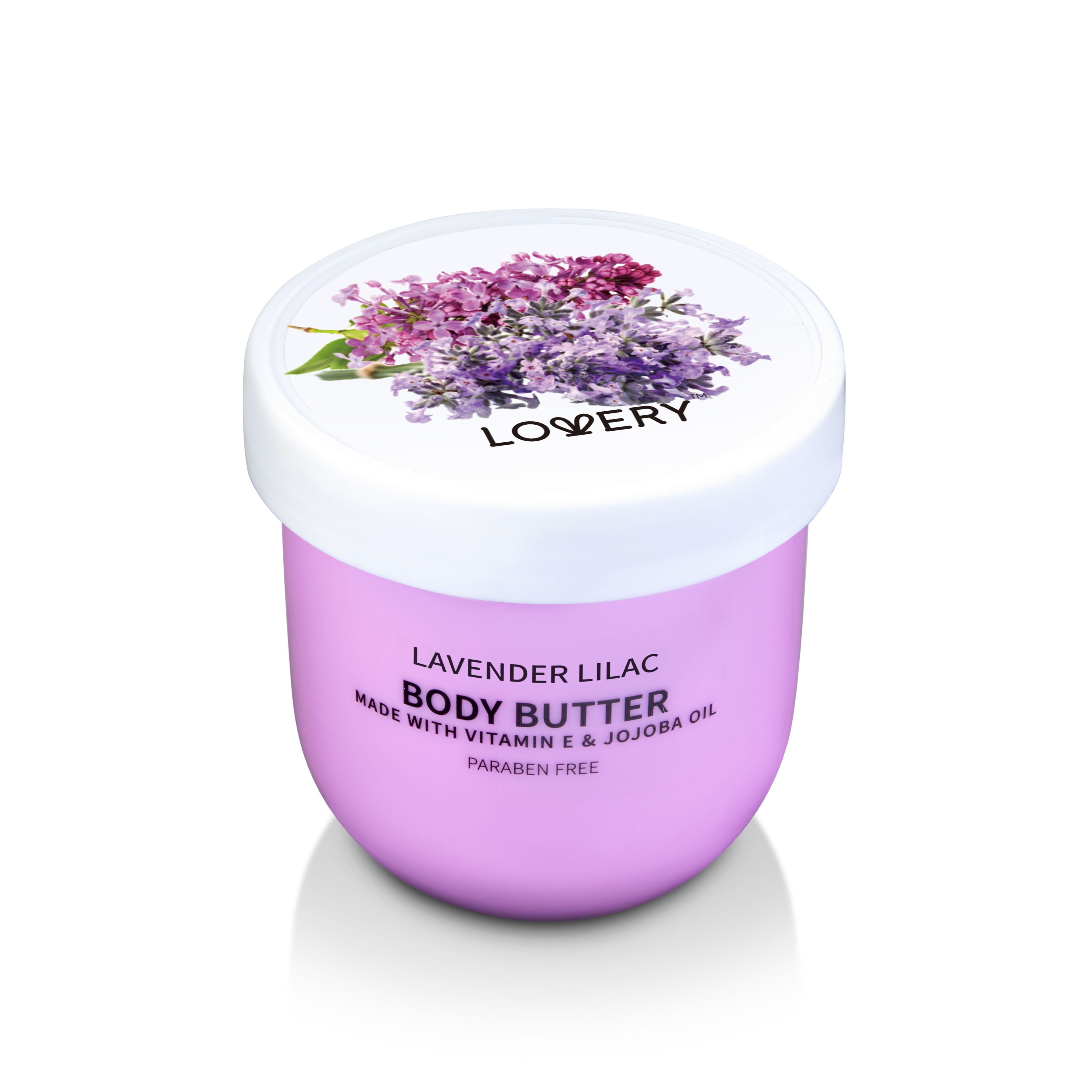  Lovery Lavender Lilac Body Butter - Ultra-Hydrating Shea Butter Body Cream - Lavender - Bonton