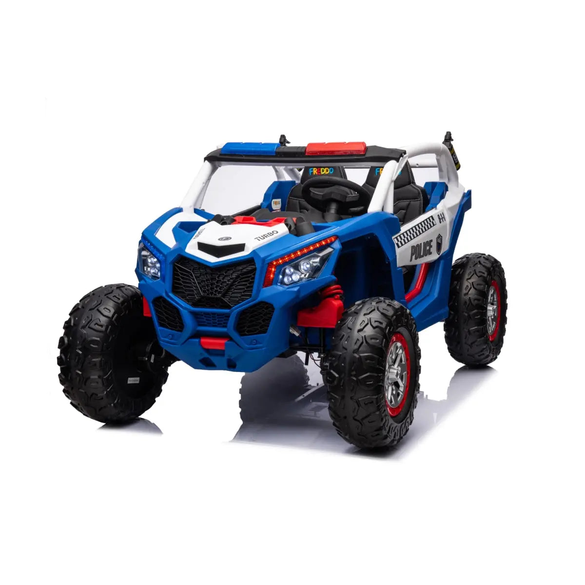  Freddo 24V Freddo Storm Police UTV 2 Seater - Blue - Bonton