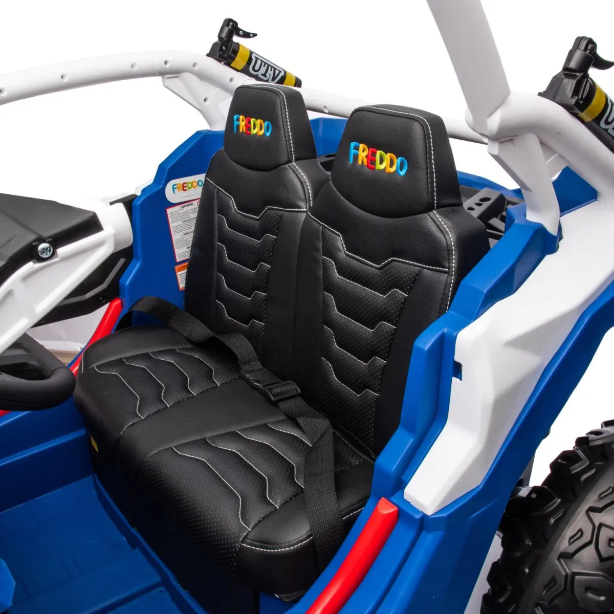  Freddo 24V Freddo Storm Police UTV 2 Seater - Blue - Bonton