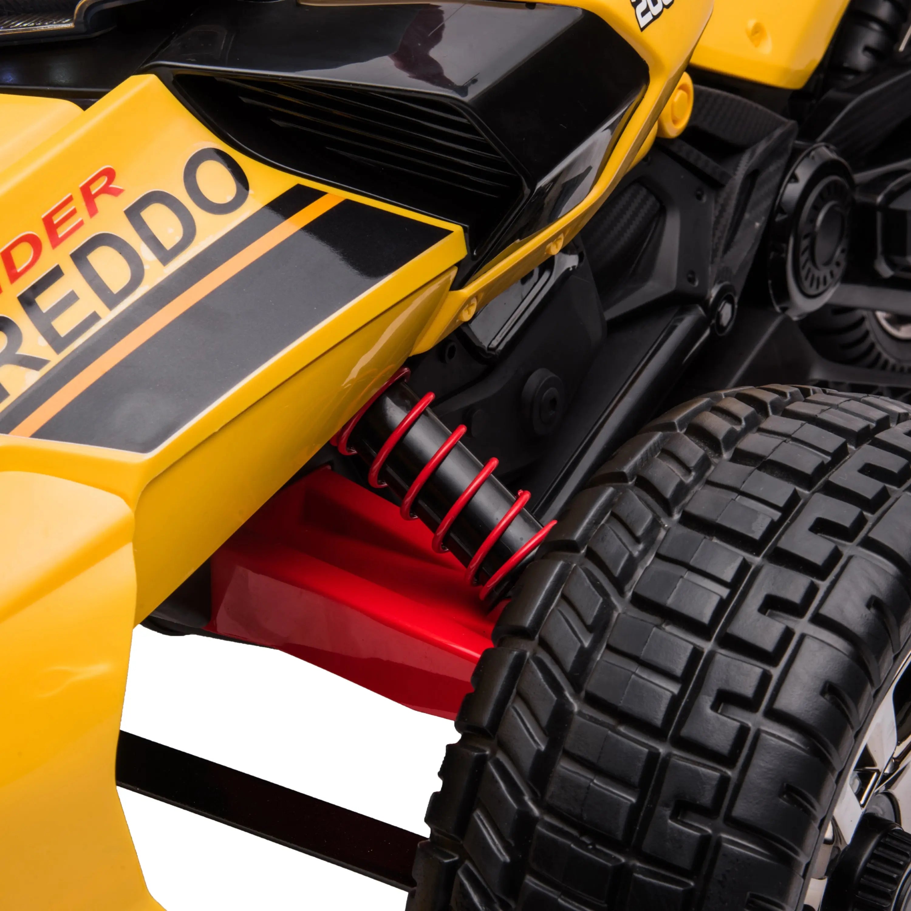  Freddo 24V Freddo Spider 2 Seater Ride-on 3 Wheel Motorcycle - Black - Bonton