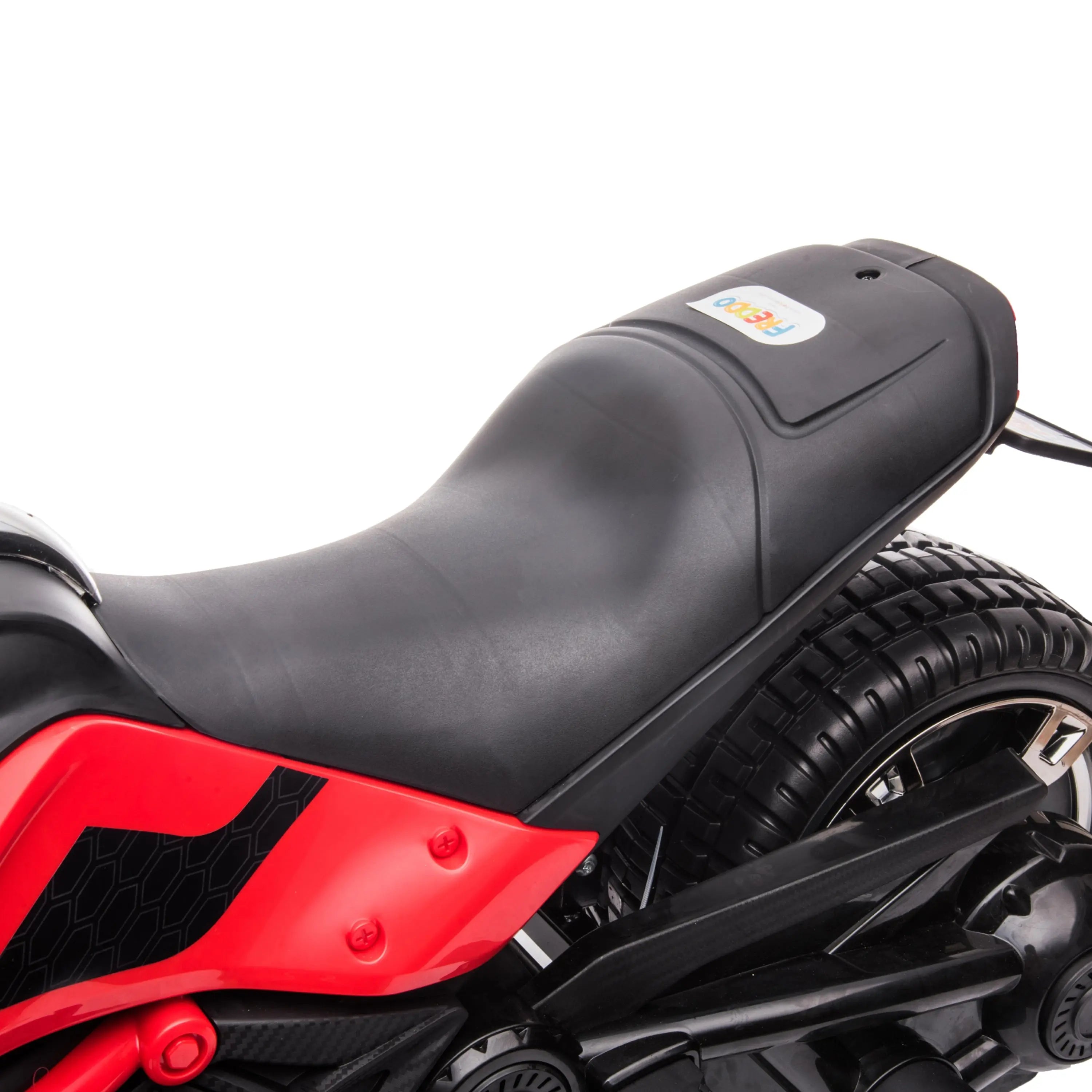  Freddo 24V Freddo Spider 2 Seater Ride-on 3 Wheel Motorcycle - Black - Bonton