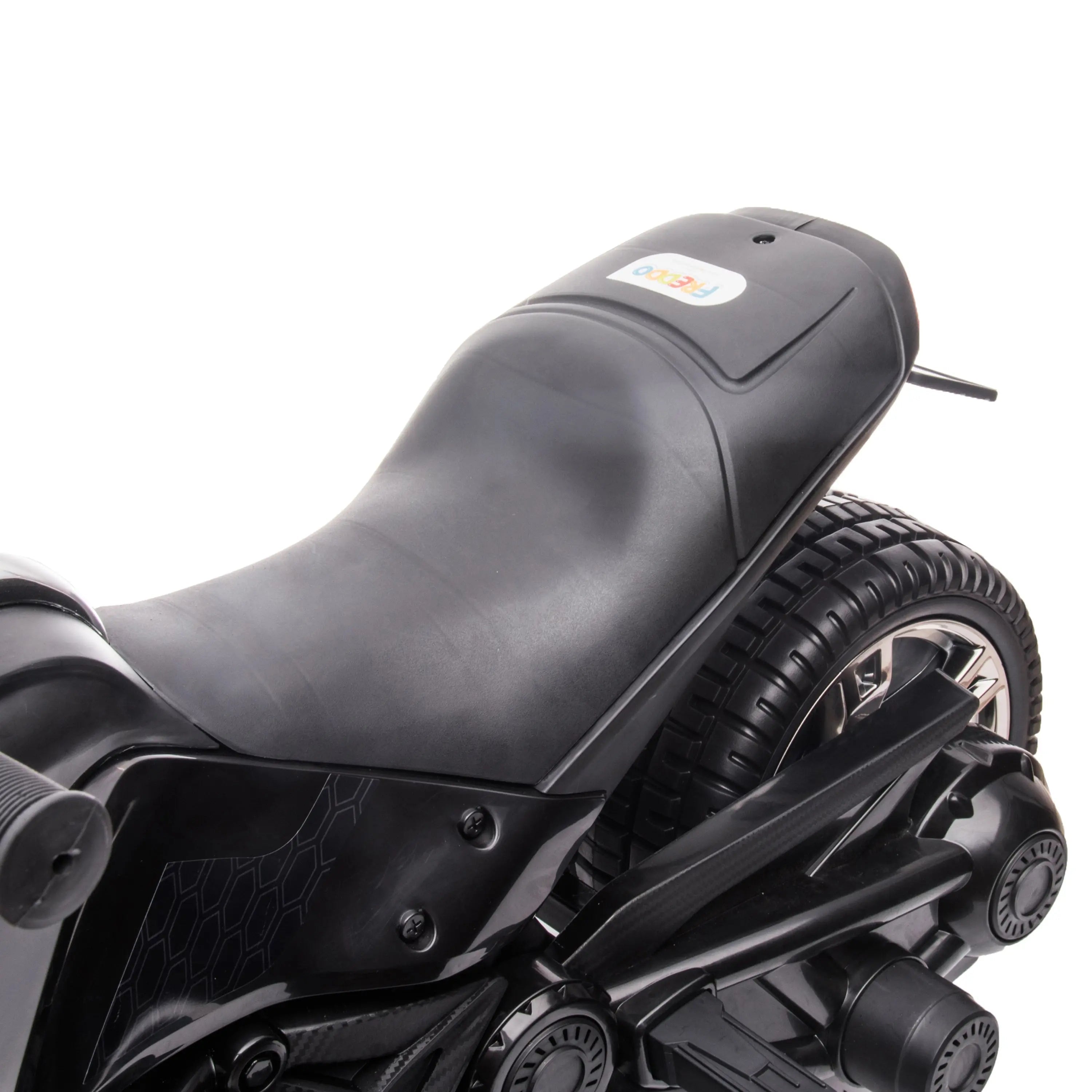  Freddo 24V Freddo Spider 2 Seater Ride-on 3 Wheel Motorcycle - Black - Bonton