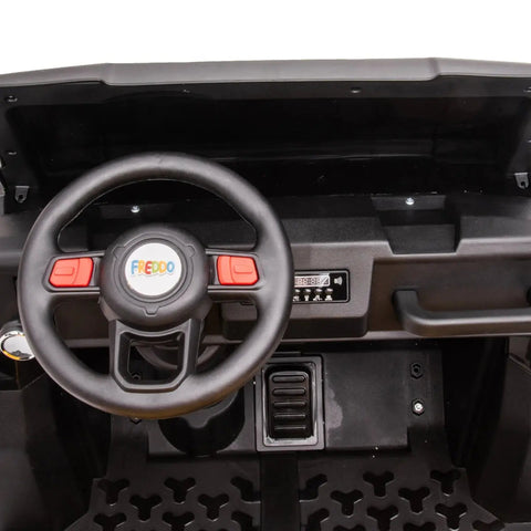 24V 6 Wheeler Freddo Tractor Trailer 2 Seater Ride-on With Dump Cart and Parental Remote