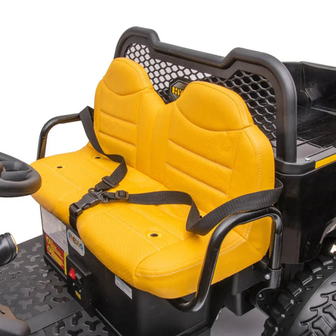 24V 6 Wheeler Freddo Tractor Trailer 2 Seater Ride-on With Dump Cart and Parental Remote