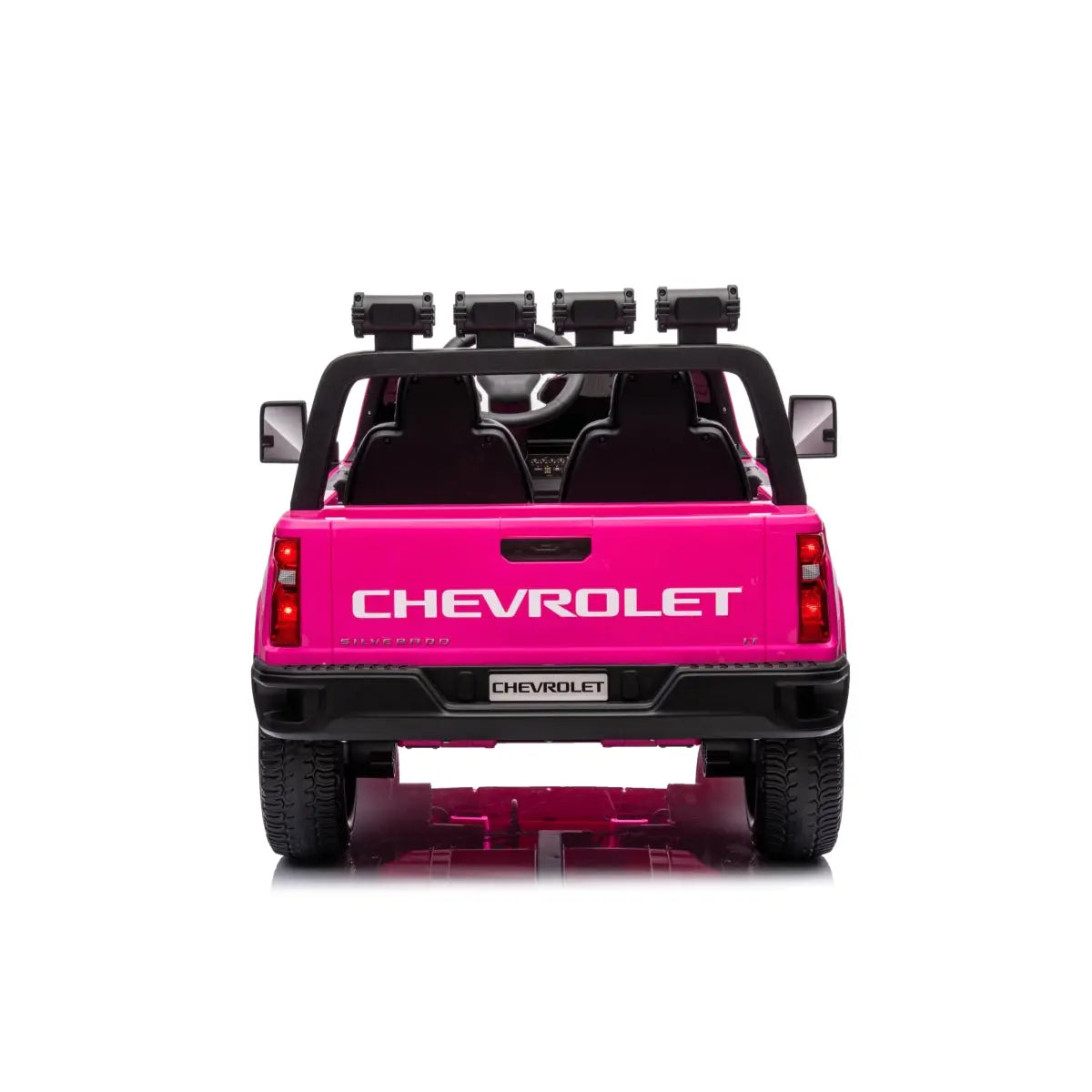  Freddo 24V 4x4 Chevrolet Silverado 2 Seater Ride on Truck - Pink - Bonton