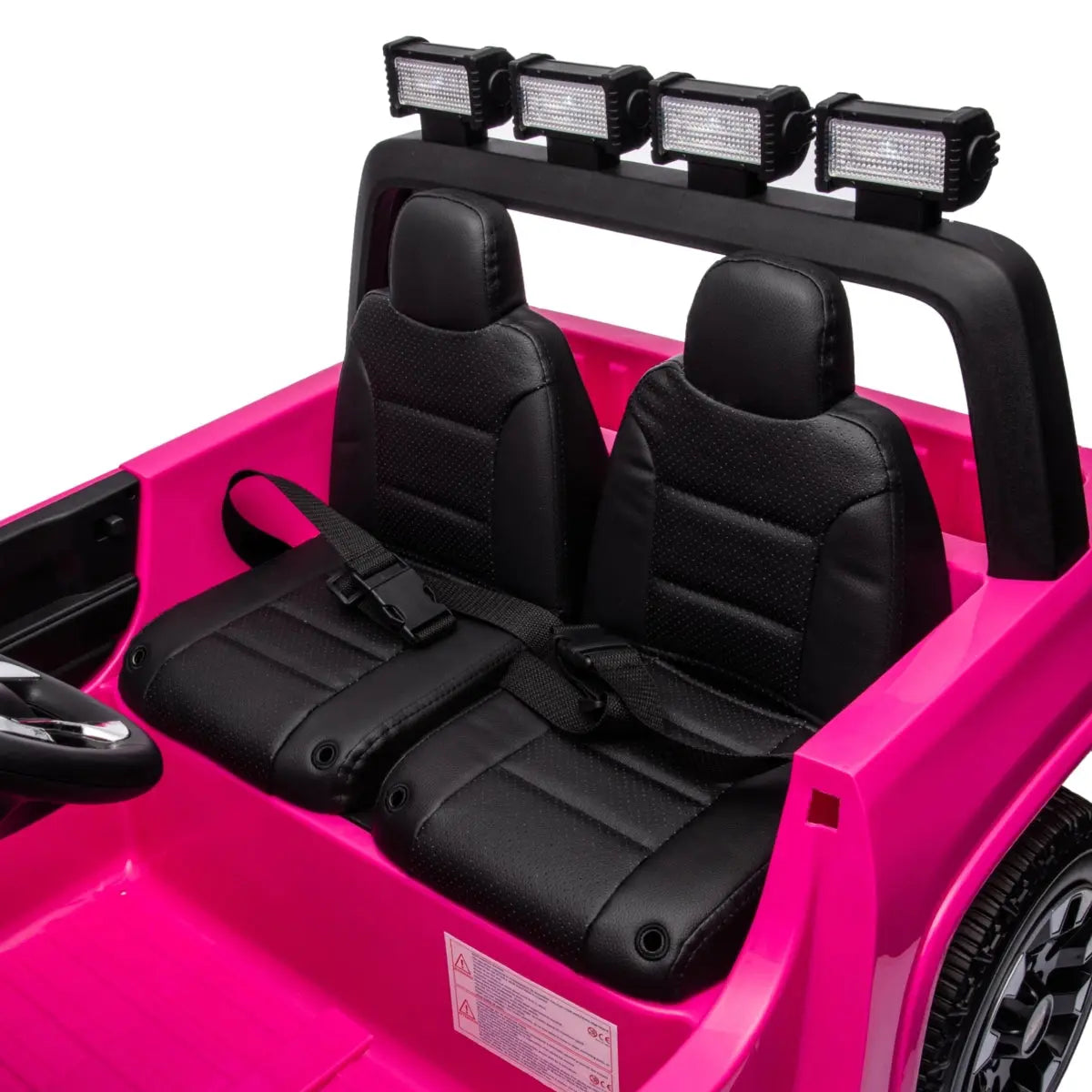  Freddo 24V 4x4 Chevrolet Silverado 2 Seater Ride on Truck - Pink - Bonton
