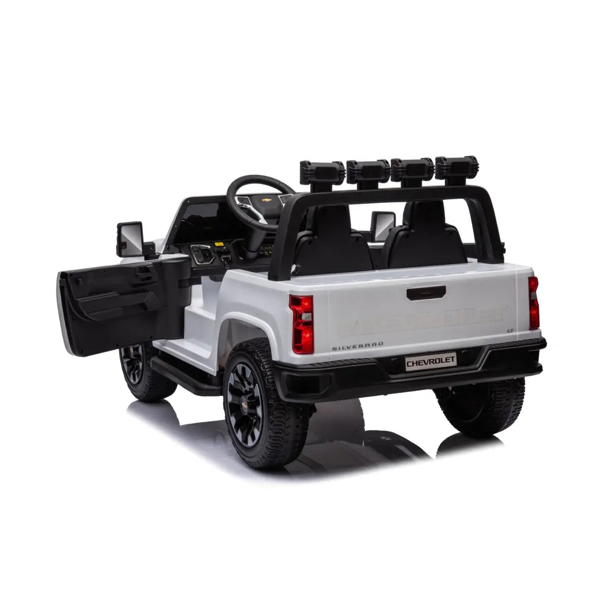  Freddo 24V 4x4 Chevrolet Silverado 2 Seater Ride on Truck - Pink - Bonton