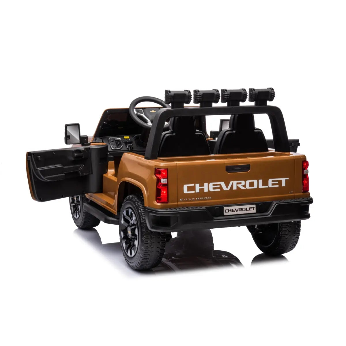  Freddo 24V 4x4 Chevrolet Silverado 2 Seater Ride on Truck - Pink - Bonton