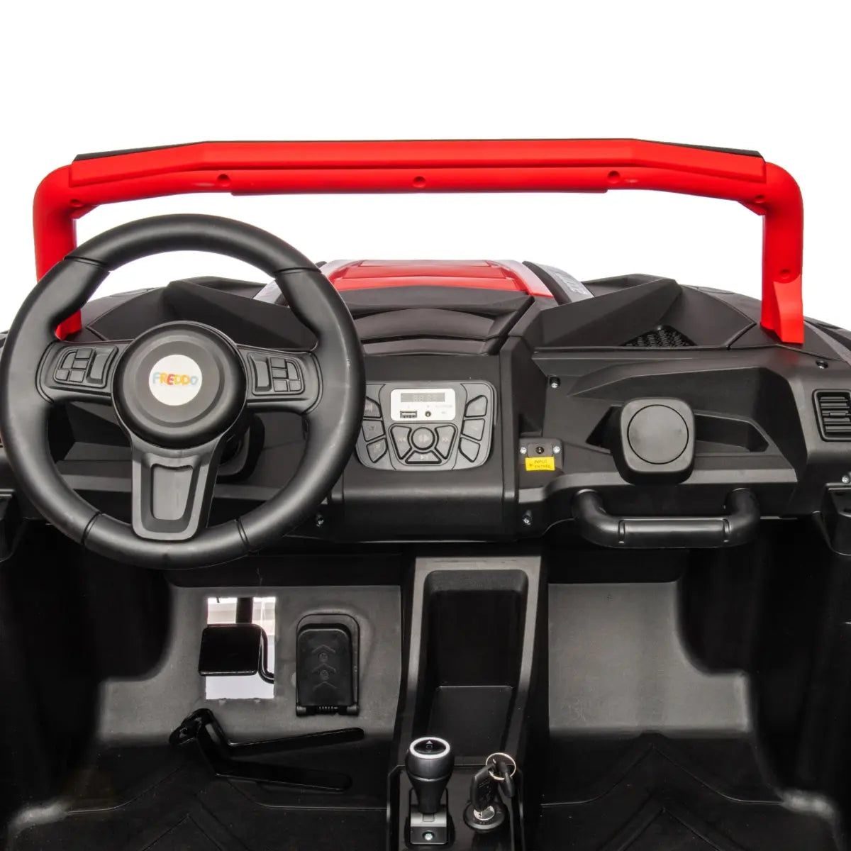  Freddo 48V Freddo Beast XL: World's Fastest Kids' 4-Seater Dune Buggy With Advanced Brushless Motor & Precision Differential - Red - Bonton