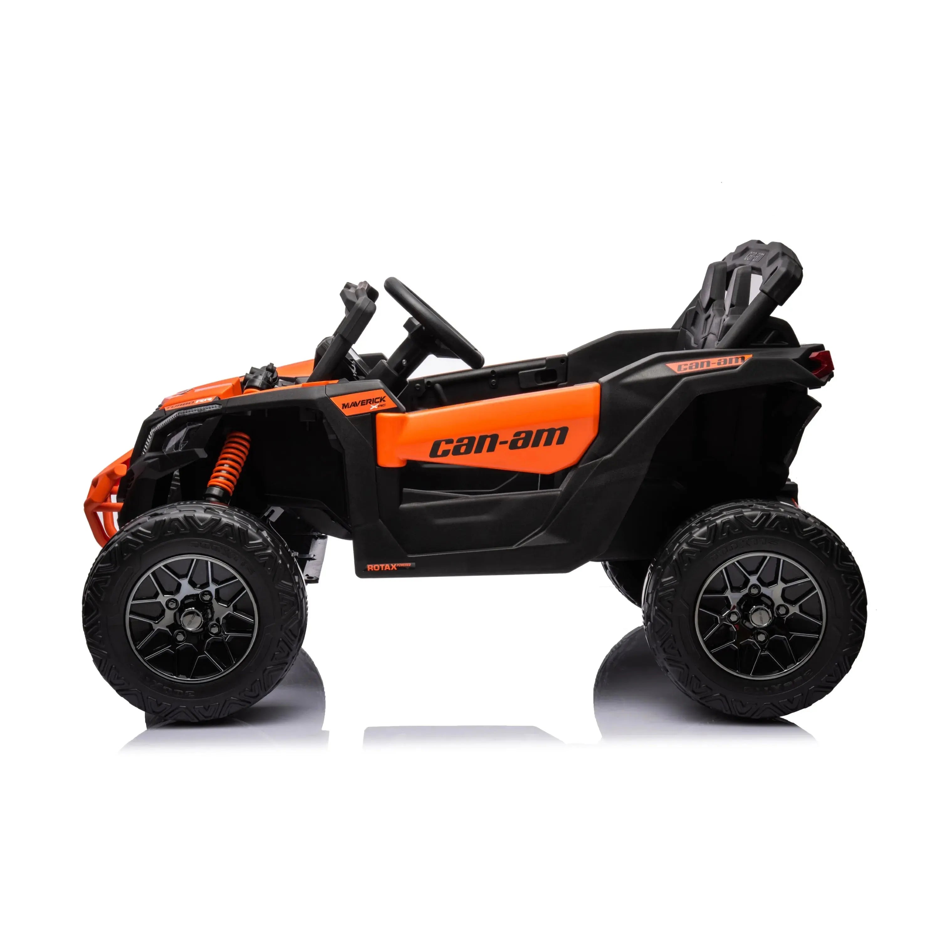  Freddo 24V Can Am Maverick 1-Seater UTV - Kids Electric Ride-On - Khaki - Bonton