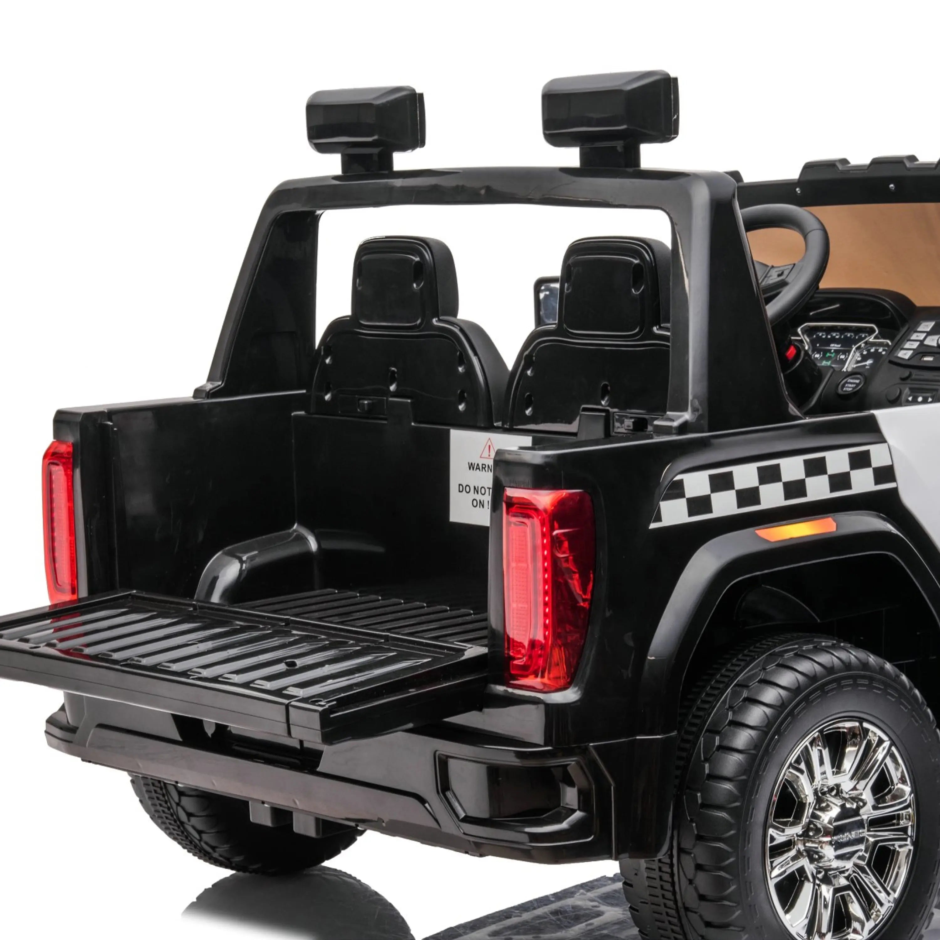  Freddo 24V GMC Sierra Denali 2 Seater Police Ride-on Truck - Police - Bonton