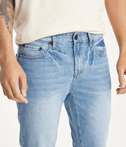Light Wash Rigid Slim Boot Cut Jean