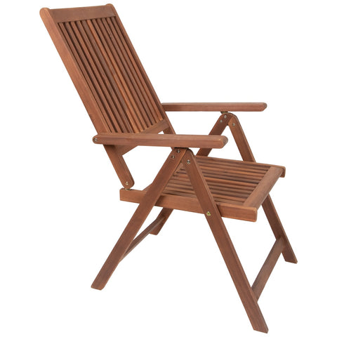 Set of 2 Acacia Folding Chairs Outdoor Patio Furniture 42"